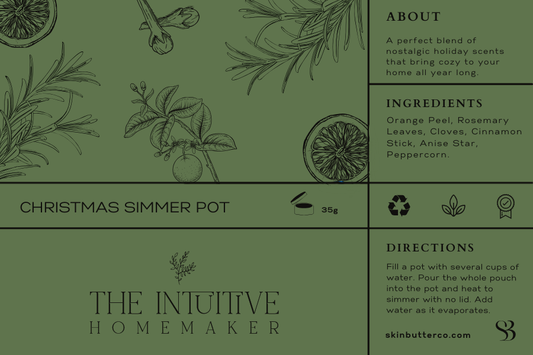 Single-Use Christmas Simmer Pot Natural Home Fragrance